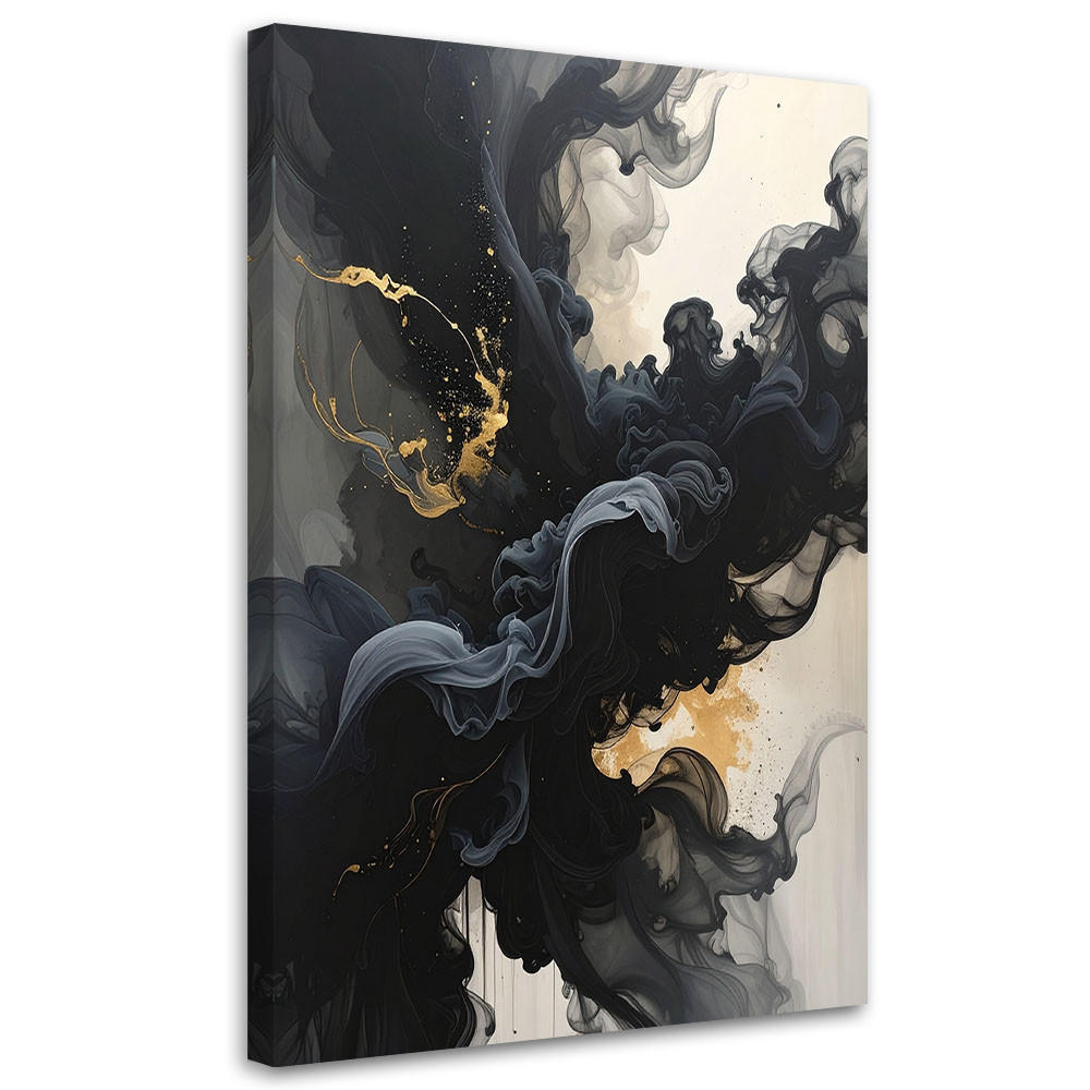 Feeby Leinwandbild, Schwarz 70x100 cm