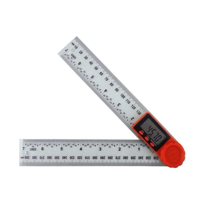 MESSLINEAL - transparent - mit großem LCD-Bildschirm (200 mm) - Transparent, Kunststoff (20/1/1cm) - DCA