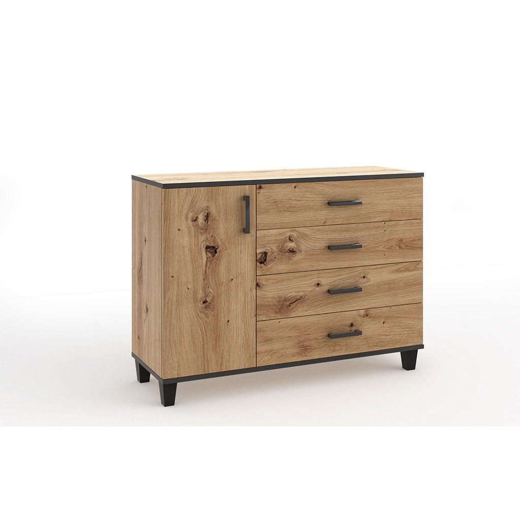Masseno Kommode Eiche Artisan 120x90x40 cm
