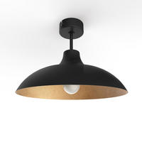 DECKENLEUCHTE - Goldfarben, Metall (30/30/20cm) - Lumicom