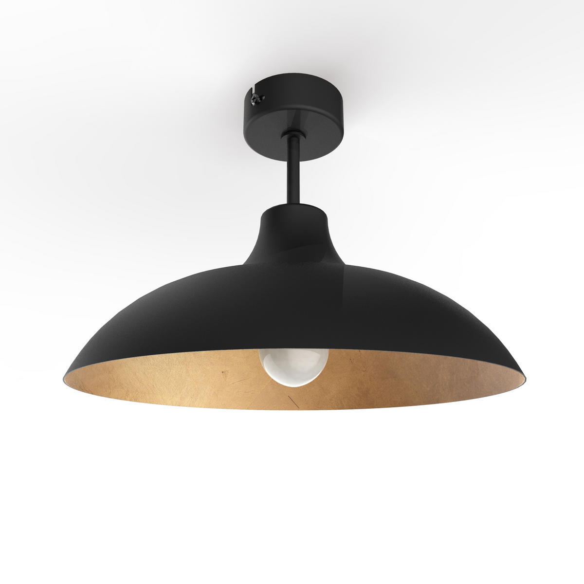 DECKENLEUCHTE - Goldfarben, Metall (30/30/20cm) - Lumicom