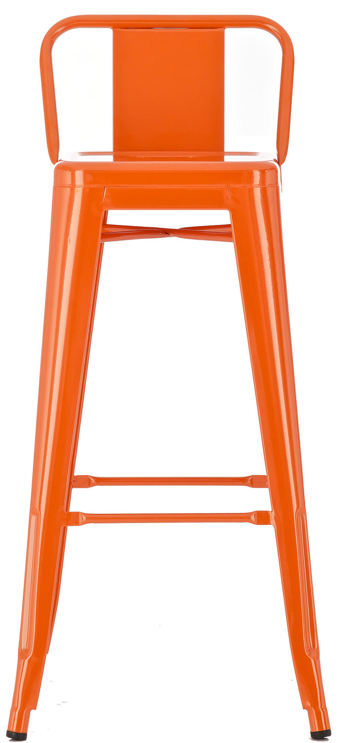 BARHOCKER 4er Set Metall orange - Orange, Metall (44/96/43cm) - CLP