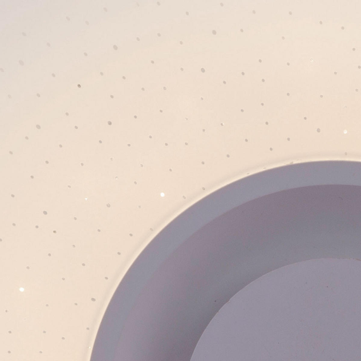 LED DECKENLEUCHTE Metall Weiß Stern Effekt - Weiß, Metall (36/36/8cm)