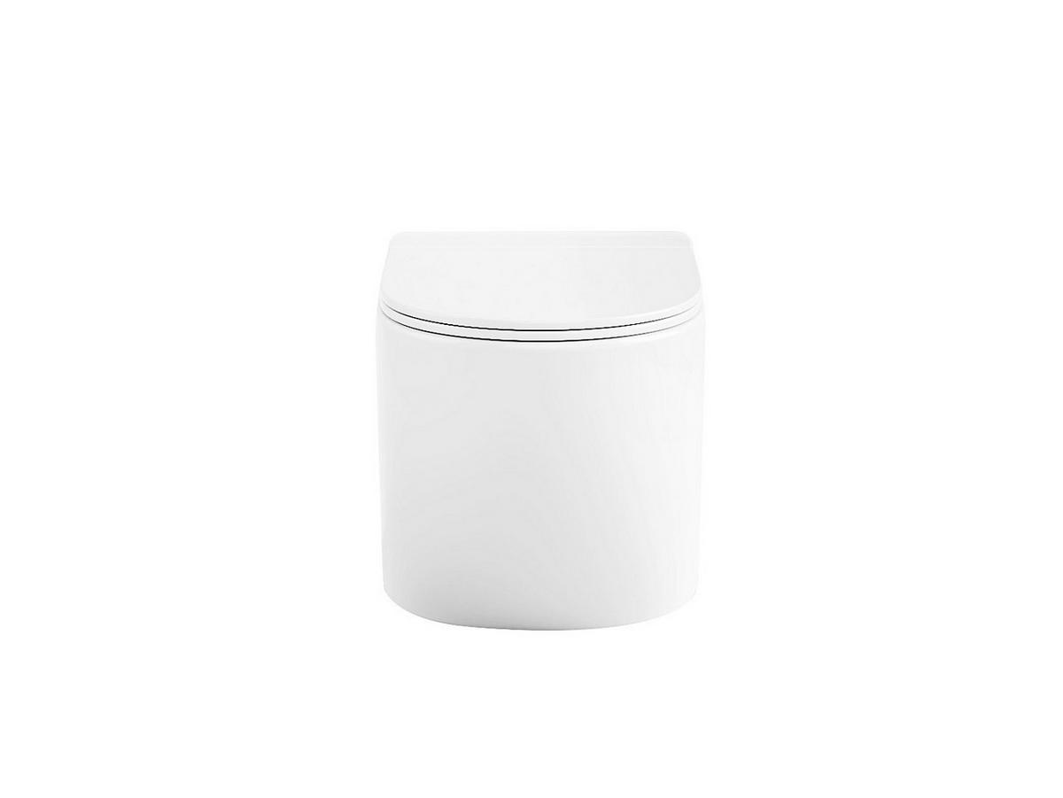 HÄNGE WC - 36 cm x 53.5 cm - keramik - weiß Javoine - Weiß, Keramik (36/36/53.5cm) - Vente-Unique