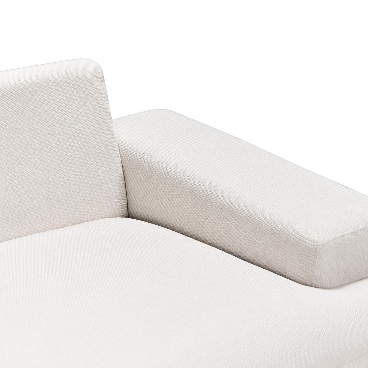 3-SITZER-ECKSOFA hellbeige linksseitig Mariferd - Beige/Dunkelbraun, Textil (316/146cm) - Beliani