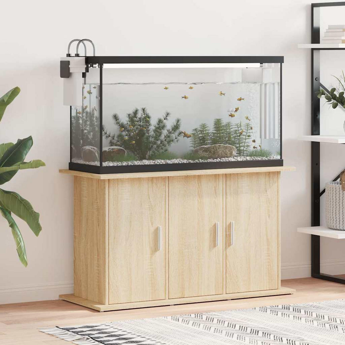 AQUARIUMSTÄNDER Sonoma-Eiche 101/41/58 Cm Holzwerkstoff - Sonoma Eiche, Holzwerkstoff (41/58/101cm) - vidaXL