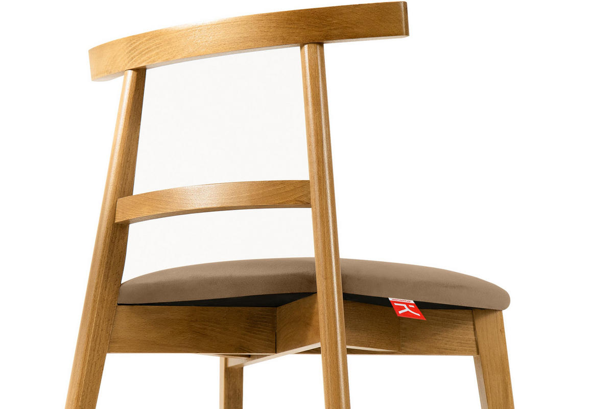 ESSTISCHSTÜHLE LILIO 2 St Vintage, Beige / hell Eiche - Hellbraun/Eichefarben, Holz/Textil (47/76/45cm) - KONSIMO®