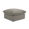 POUF Bouclé Stoff Grau - Schwarz/Grau, Holzwerkstoff/Kunststoff (75/45/75cm) - Makamii