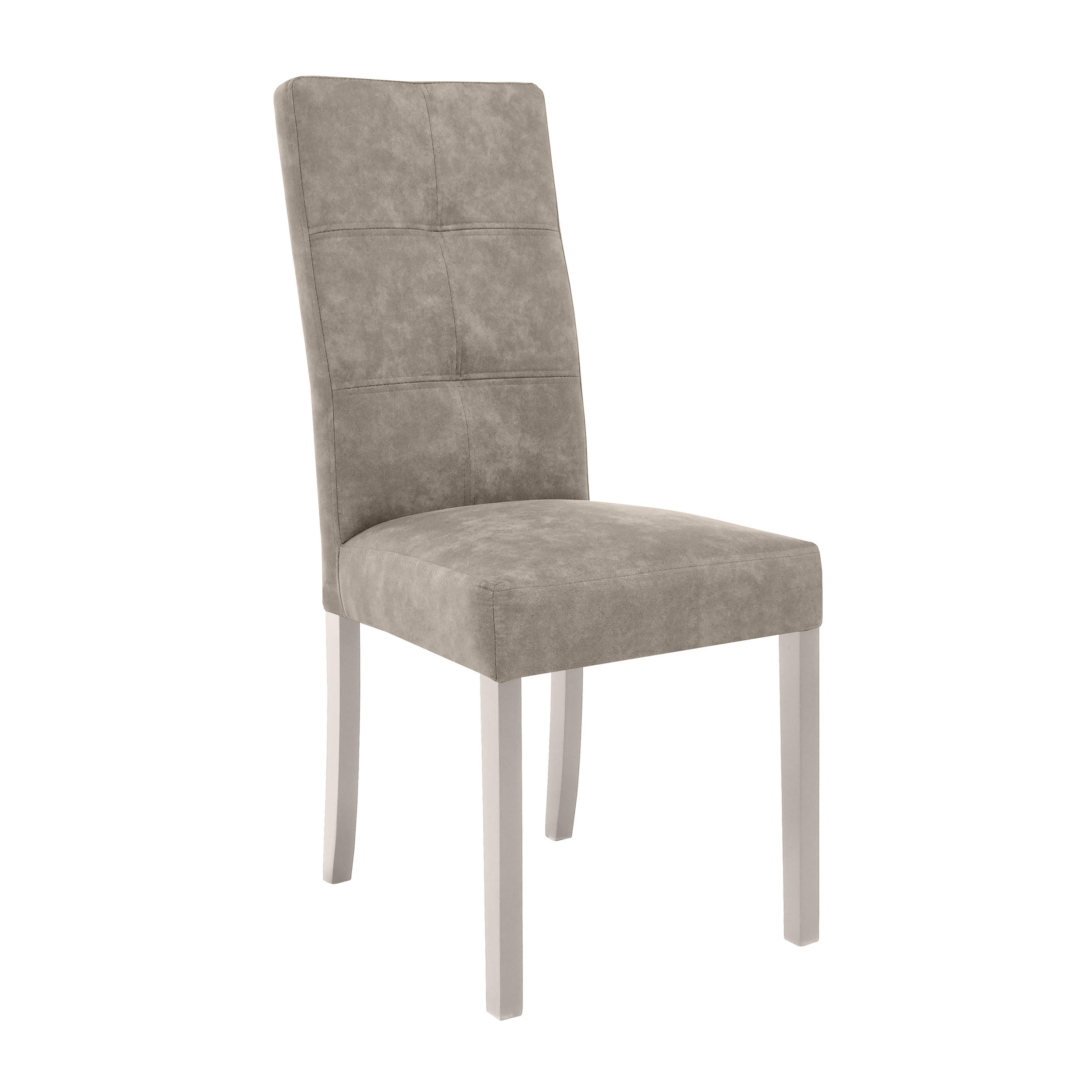 STUHL Solis mit kaschmirfarbenen Holzbeinen, Polsterstuhl, Cappuccino - Kaschmir/Cappuccino, Holz (45/100/42cm) - Beautysofa