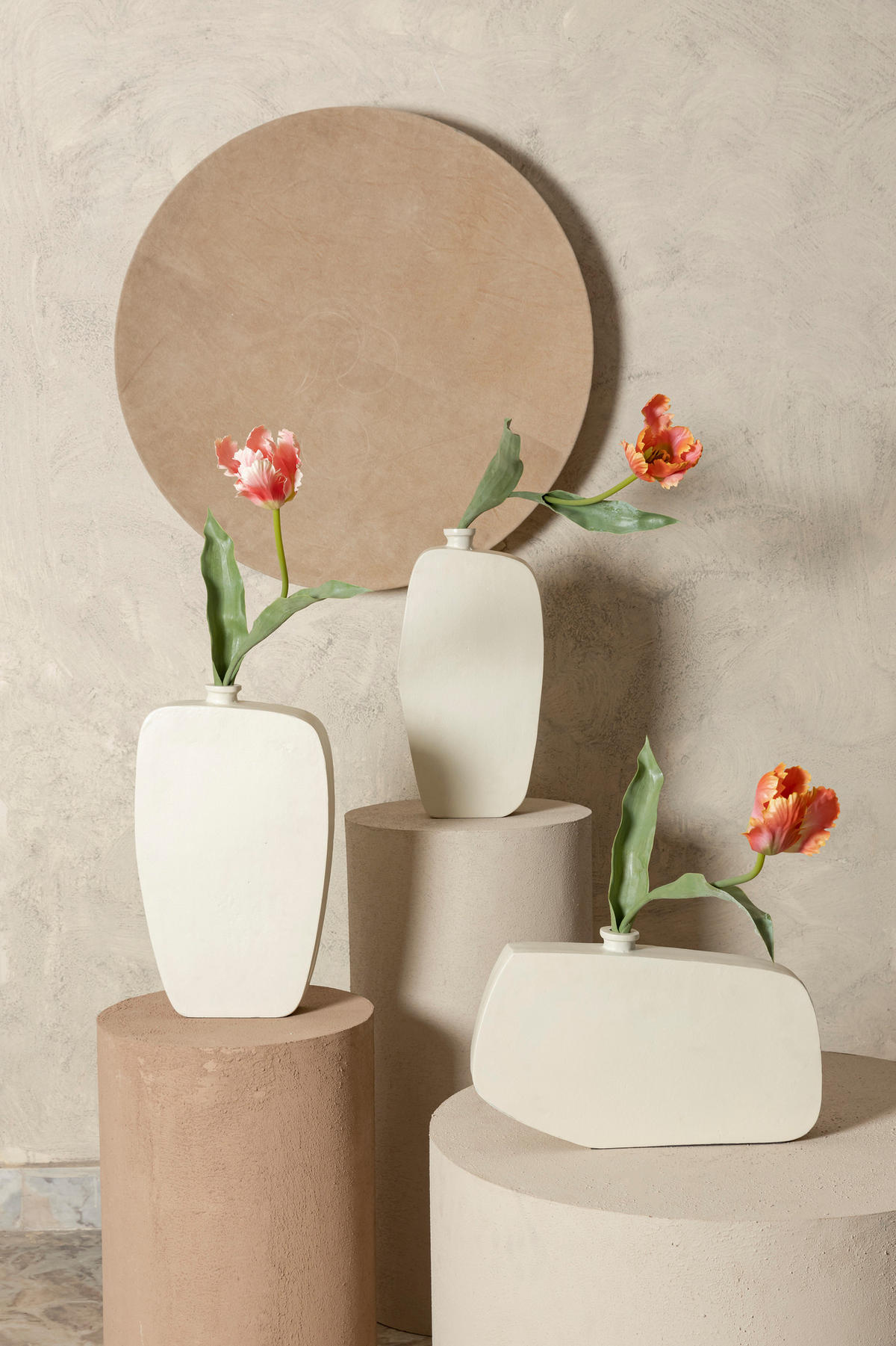 TOPF Ramsha Beige 39/6.5/23cm - Beige, Metall (23cm) - PTMD Collection