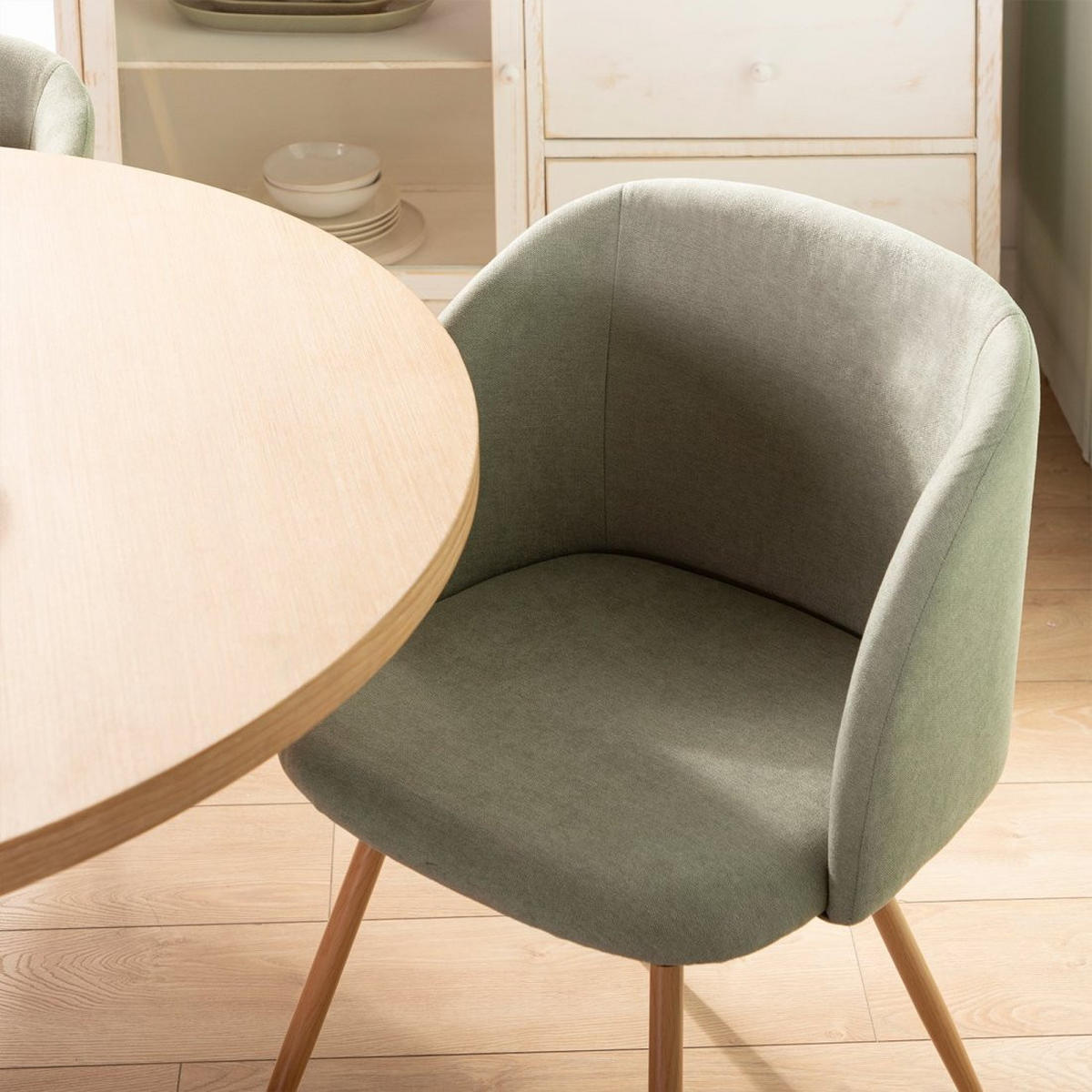 ESSZIMMERSTUHL Scot Grün 54 cm x 82 cm - Grün, Textil (54/82/48cm)