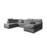 WOHNLANDSCHAFT Schlafsofa Anton - Grau, Holzwerkstoff/Textil (342/96/205cm) - Fun Möbel