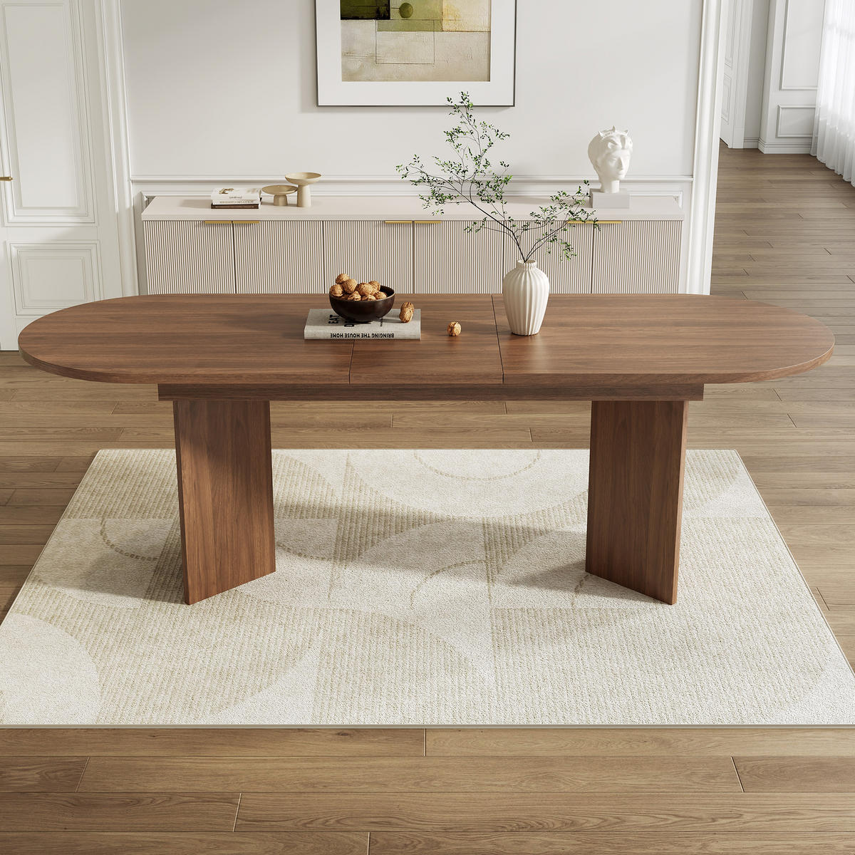 ESSTISCH ausziehbar 140-180/90 cm DE-39771 Nussbaum - Walnussfarben, Holzwerkstoff (90/180/75cm) - ComfortXL