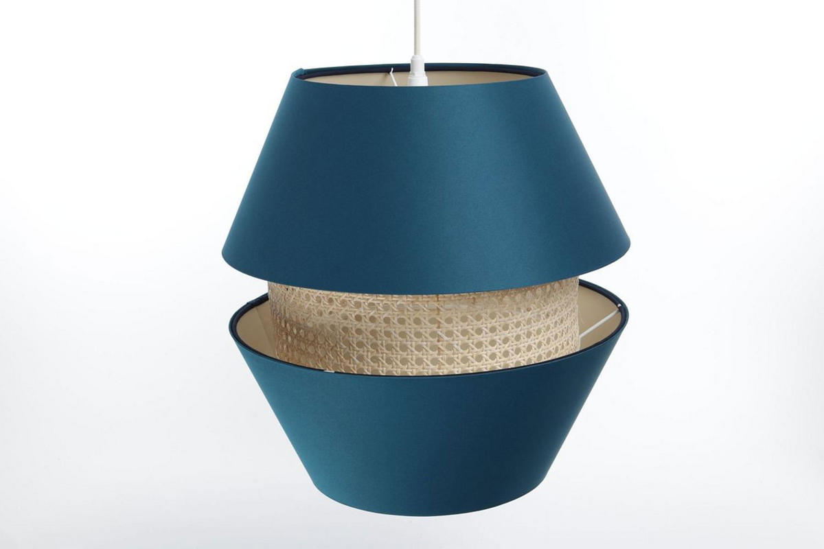 HÄNGELEUCHTE Türkis 40/40 cm - Türkis, Kunststoff (40/1.3/40cm) - ONZENO