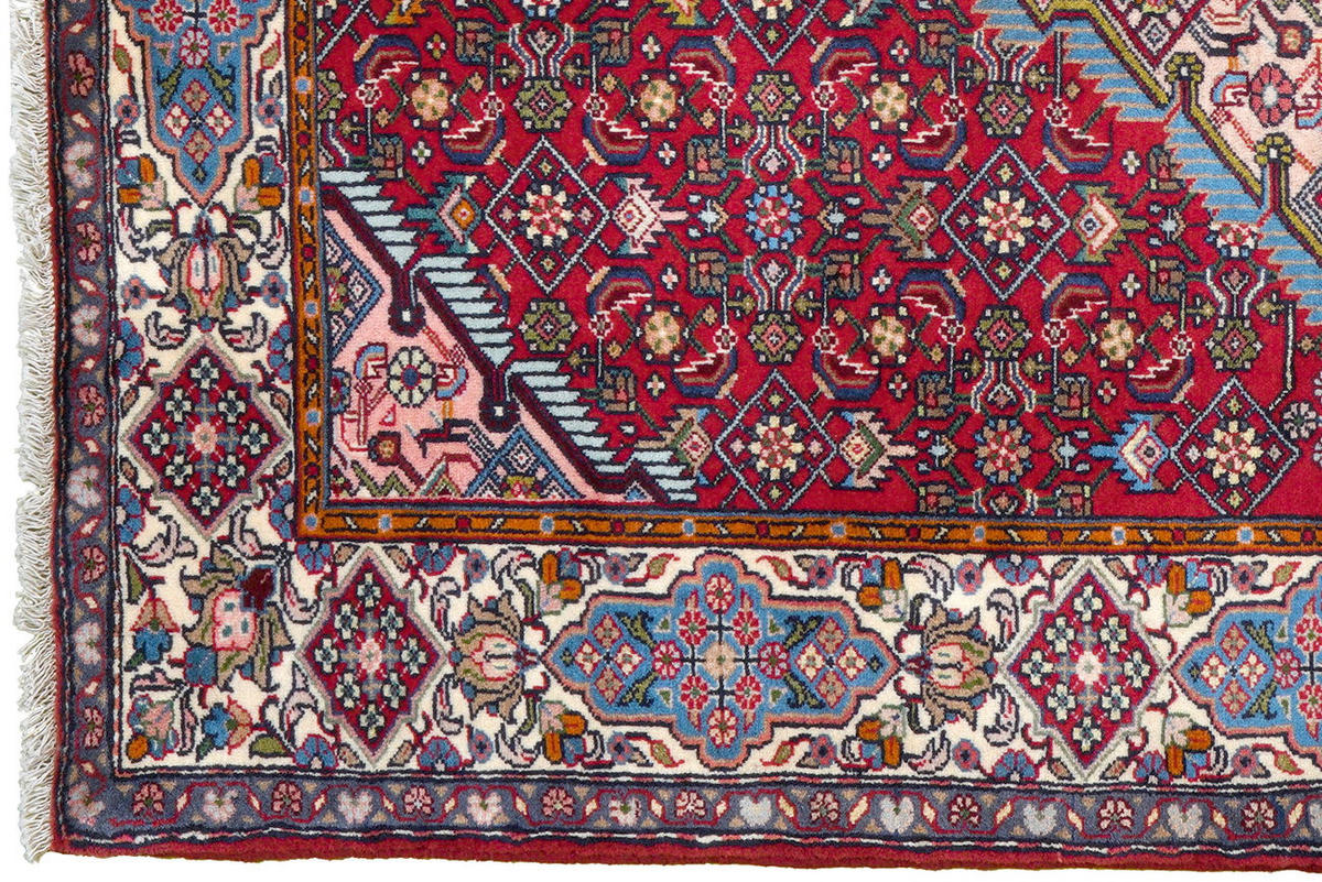 TEPPICH Assadabad Rot 191/125 cm Schurwolle - Rot, Textil (125/191cm) - Looma