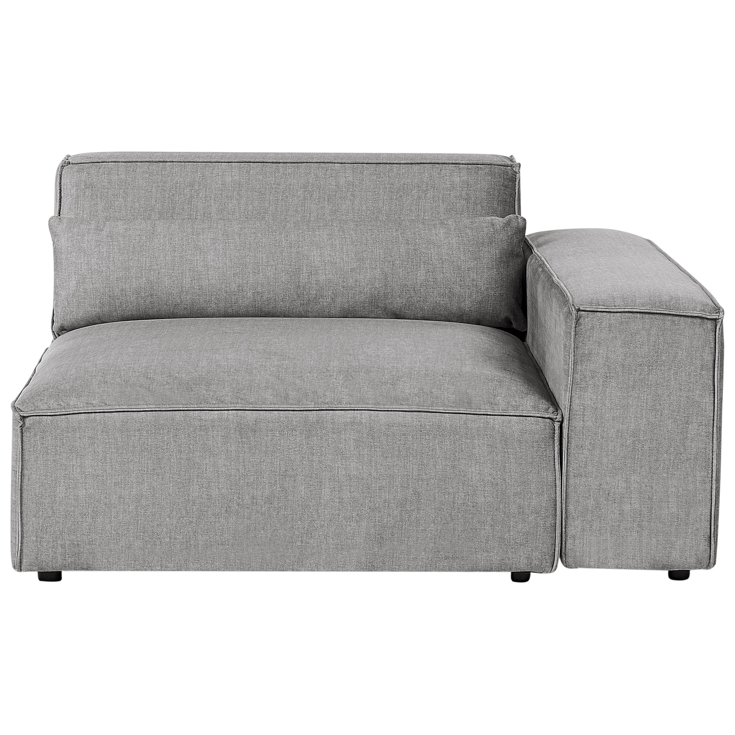 Beliani Eckmodul Dunkelgrau 131x70x126 cm