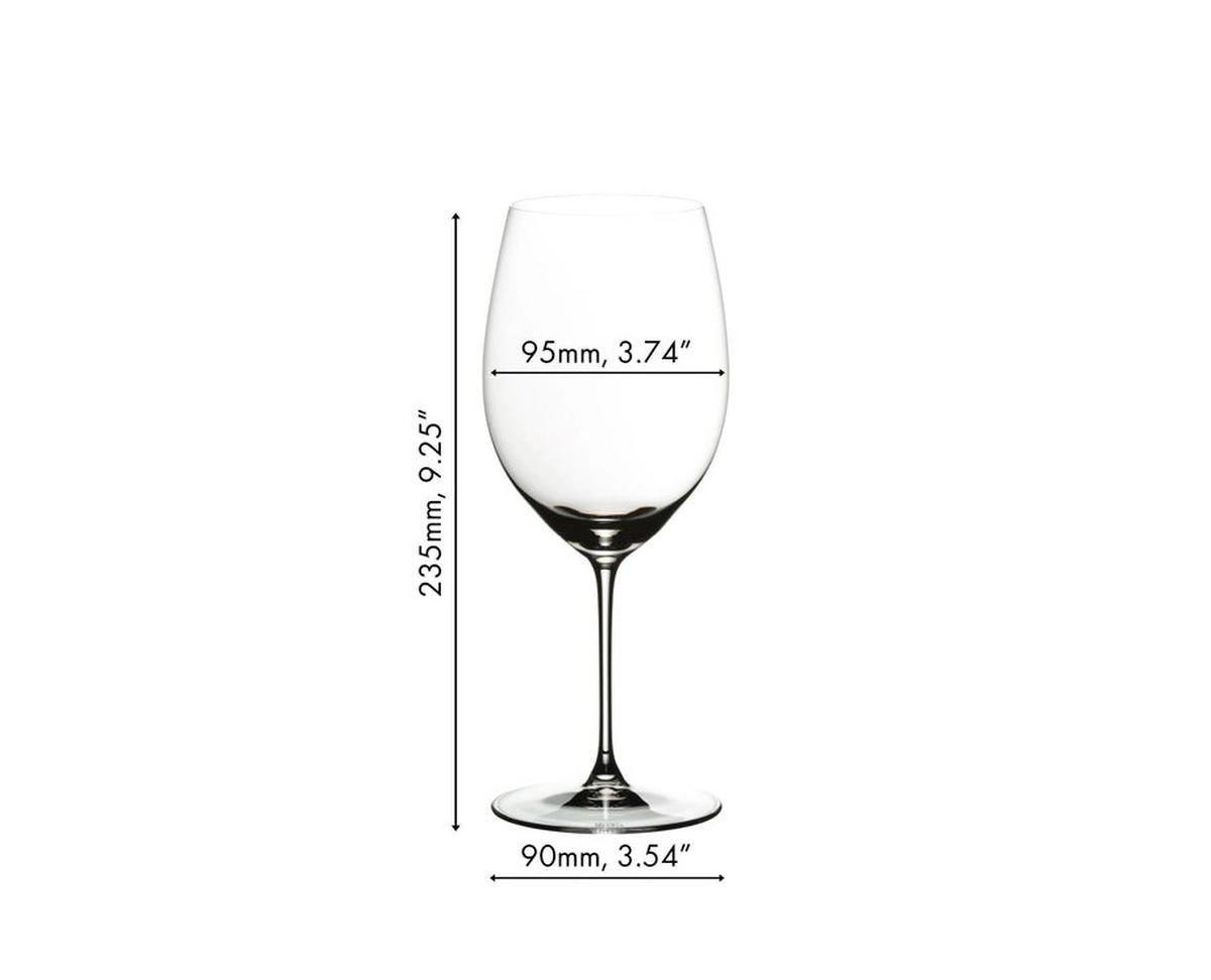 ROTWEINGLAS Weingläser Set - Rote Weingläser - Veritas - Cabernet - 630 ml - 4 Stück - Transparent, Glas (0.709L) - Riedel
