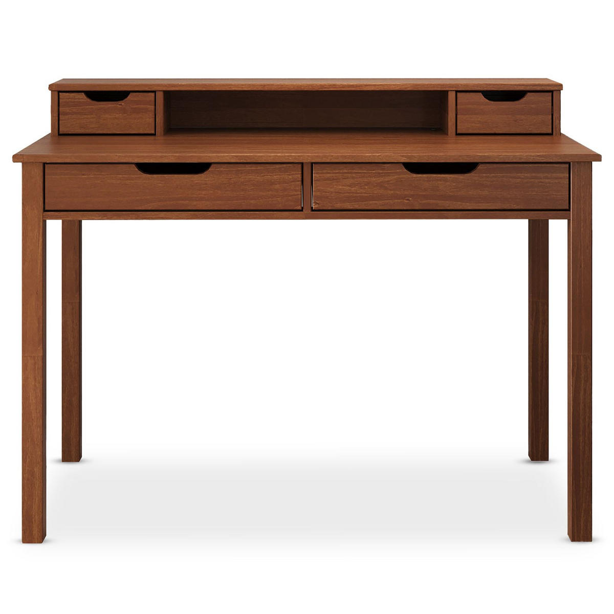 SCHREIBTISCH RAUL - Kastanienfarben, Holz (54/114/87cm) - IDIMEX