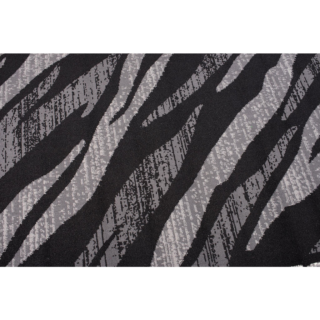 Thumbnail - Tapiso Teppich, Dunkelgrau, Schwarz, Textil, 60x100 cm, in verschiedenen Größen erhältlich, pflegeleicht, Teppiche & Böd...