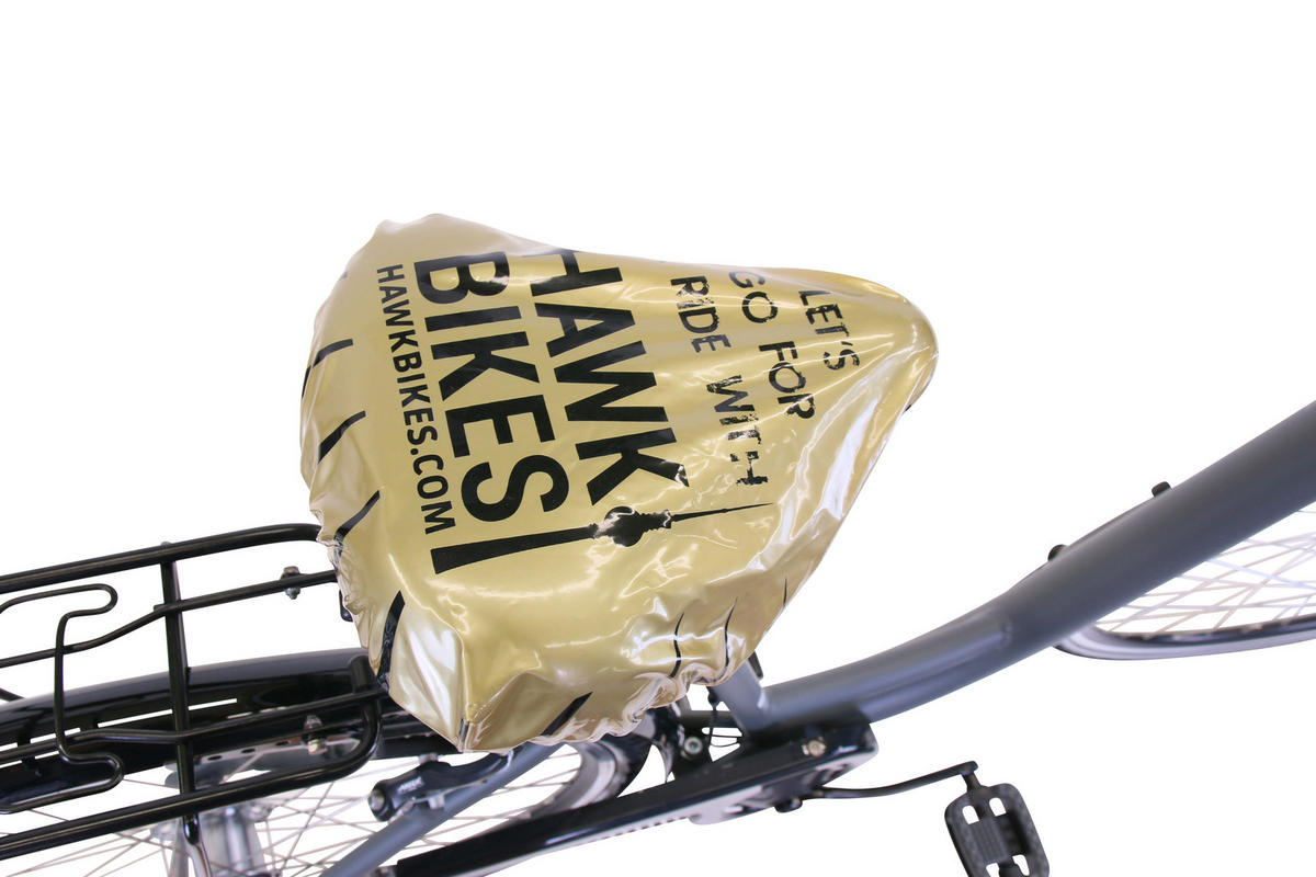 CITYBIKE City Wave Deluxe Plus Grey 7 Gang 26 Zoll 44cm & 28 Zoll 46cm - Grau, Metall (44cm) - Hawk Bikes