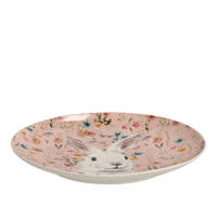 SERVIERTELLER Sirsobunny - Rosa, Keramik (30.6/3.2/30.6cm) - home&you