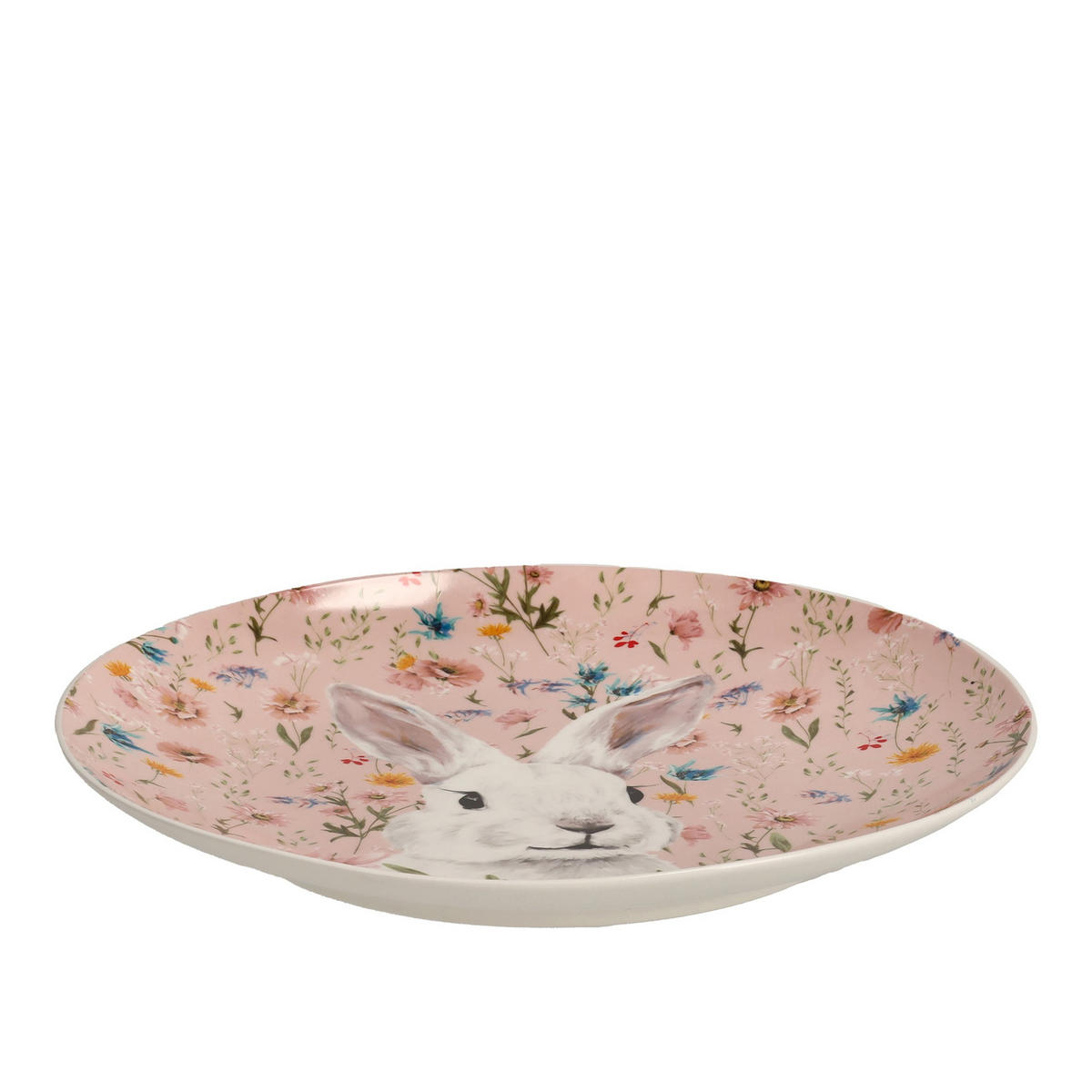 SERVIERTELLER Sirsobunny - Rosa, Keramik (30.6/3.2/30.6cm) - home&you