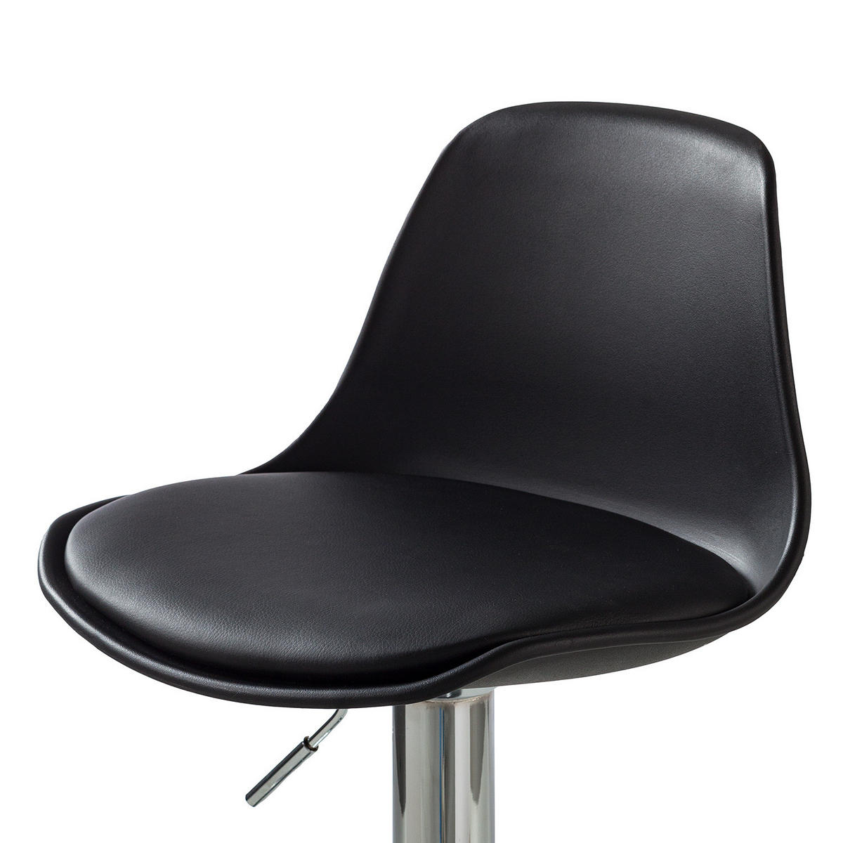 BARSTUHL - 2er-Set - Kunststoff - Schwarz, Kunststoff/Metall (39/83/40cm) - home24