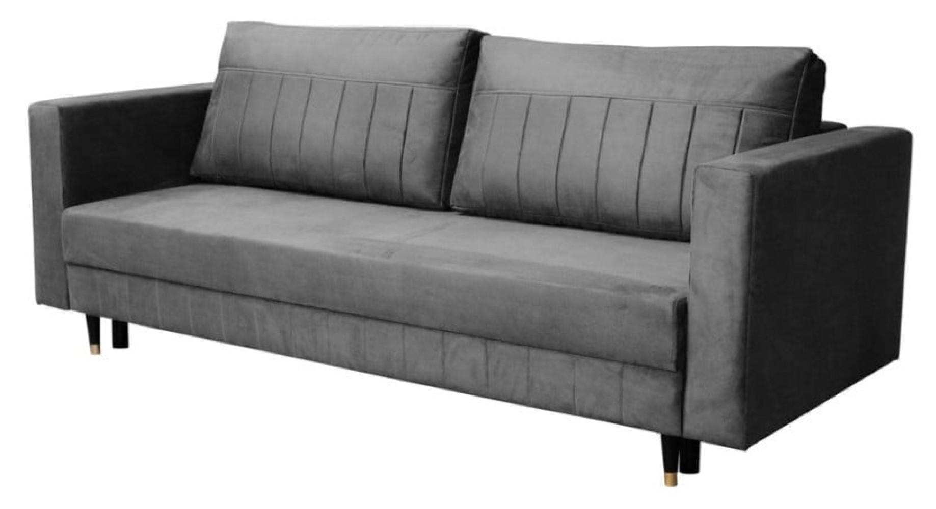 SOFA Grau ELA Mit Schlaffunktion - Grau, Textil (232/95/98cm) - Sepro Meble
