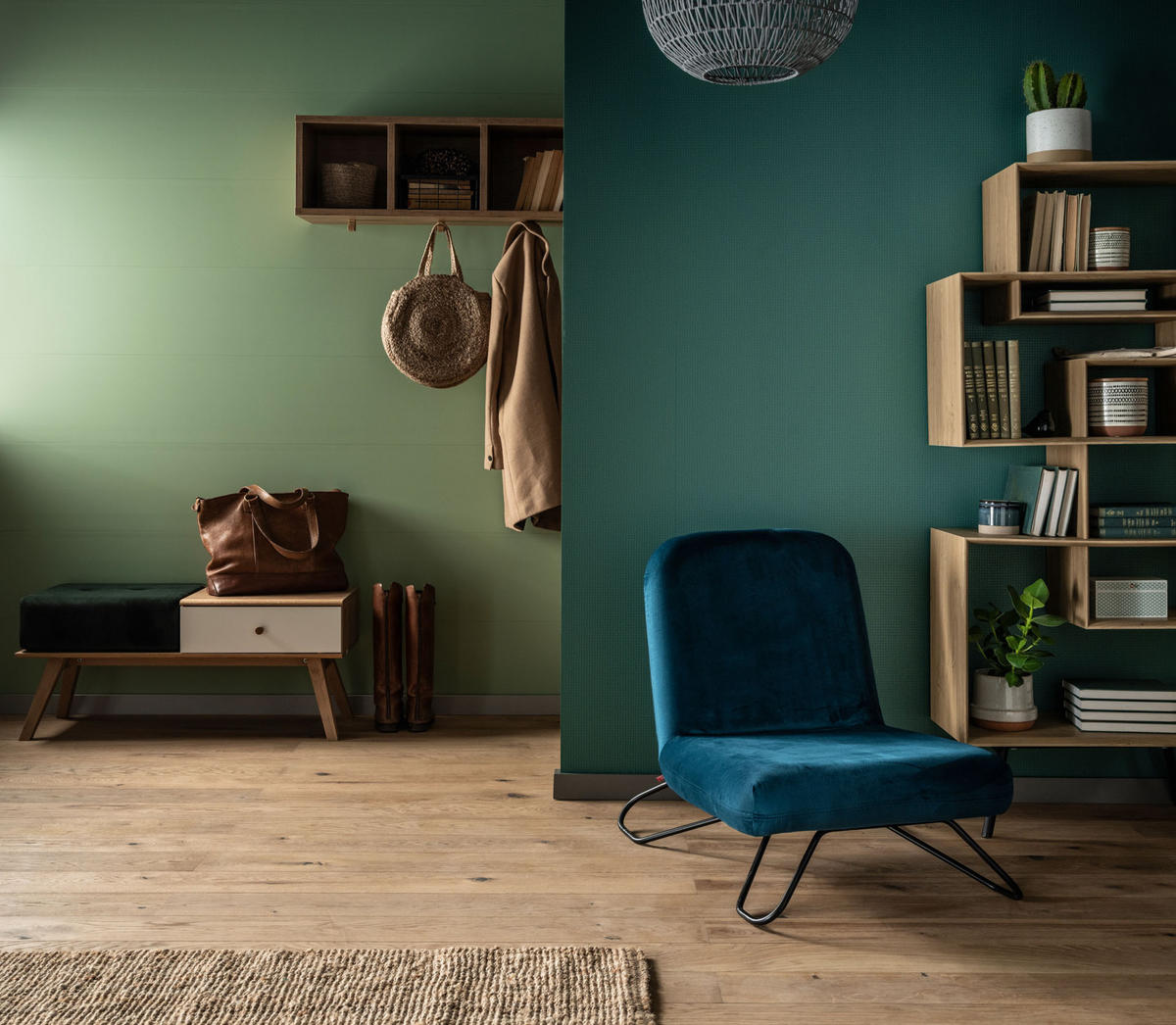 SITZBANK MIT SCHUBLADE NATURE - Eichefarben, Holzwerkstoff (100/43/40cm) - Vox Möbel