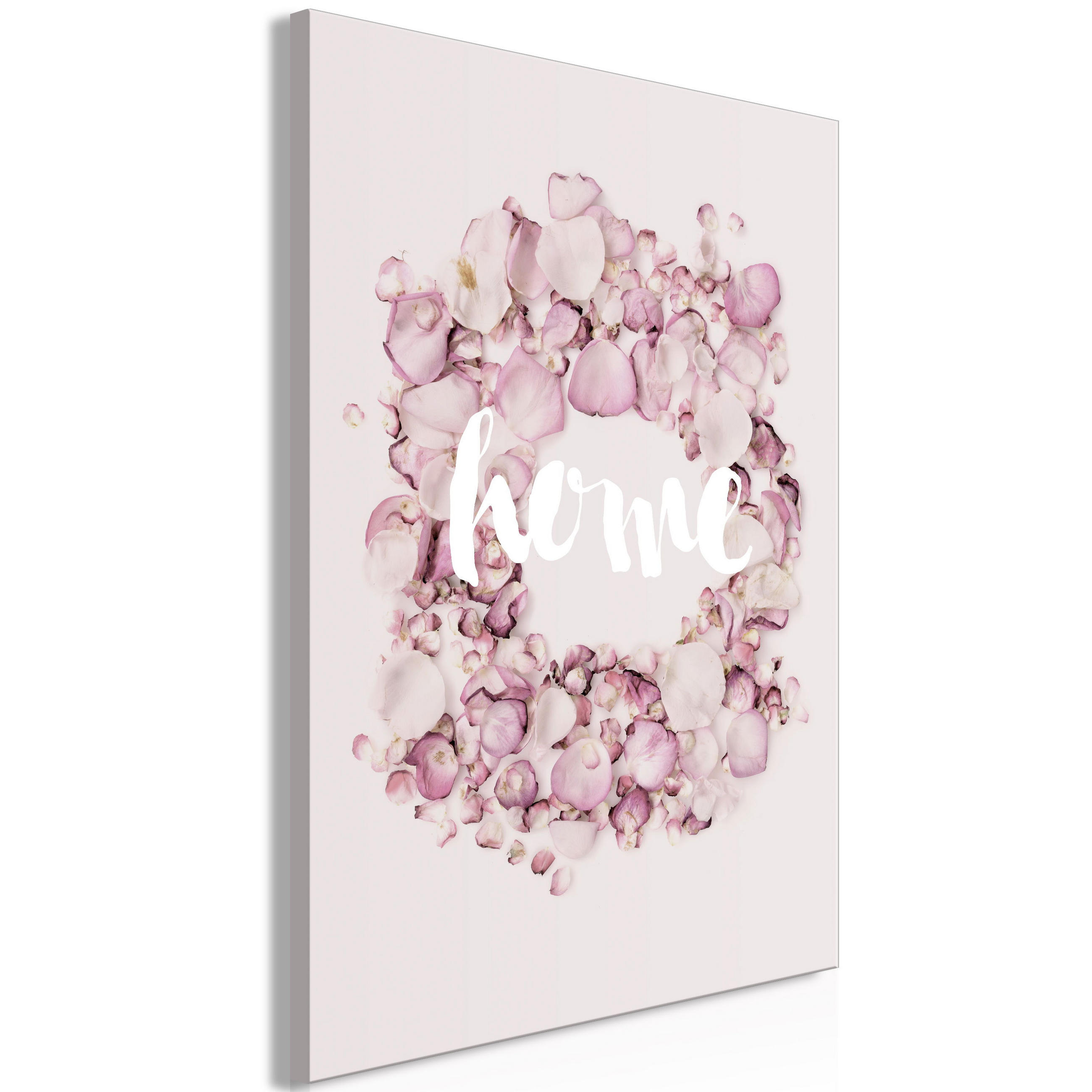KUNSTDRUCK Rosa 80/120 cm - Pink/Weiß, Textil (80/120cm) - KUNSTLOFT