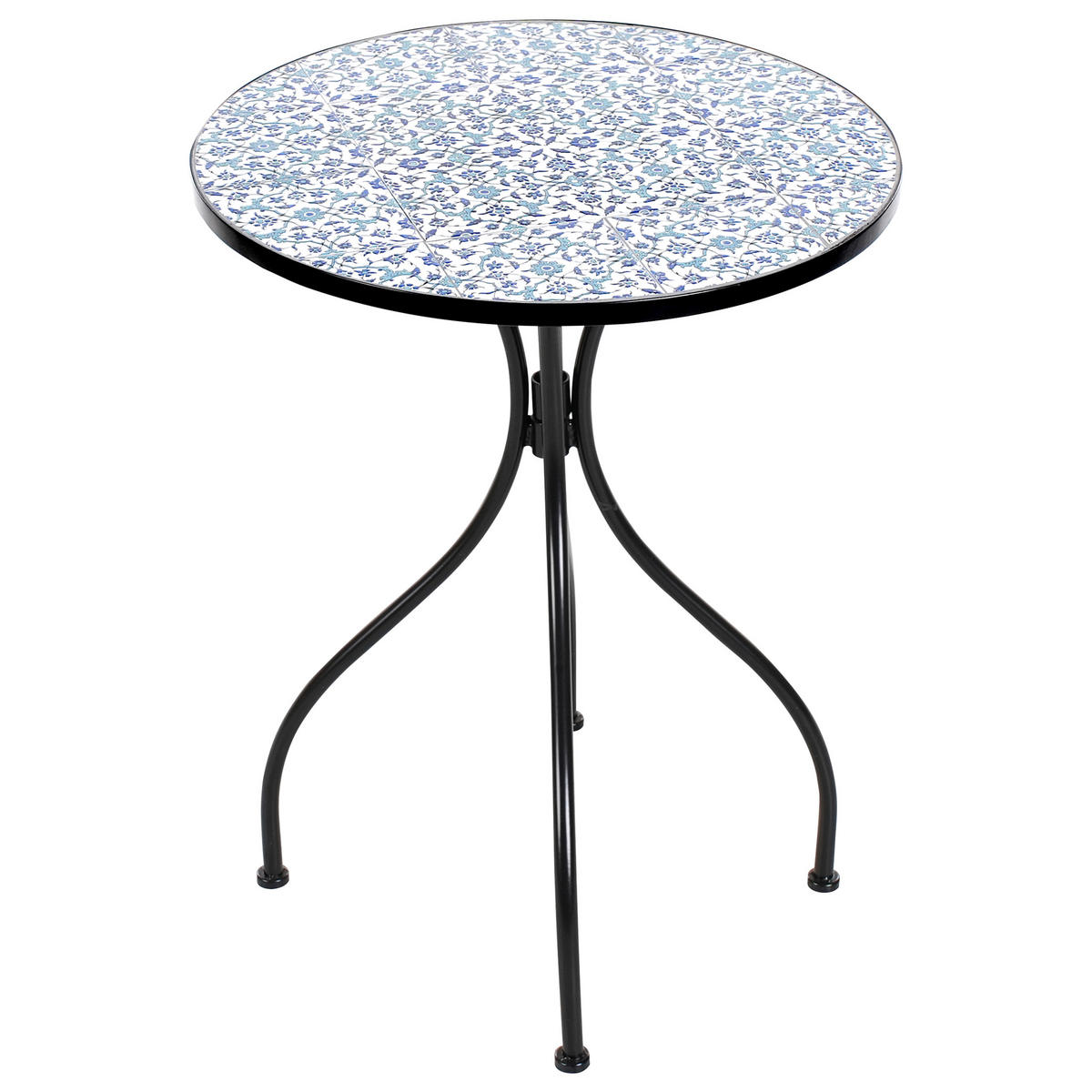 BISTRO STOLEK 60/60 cm Kov Černý Chapeco - černá, kov (60/60/75cm) - Beliani