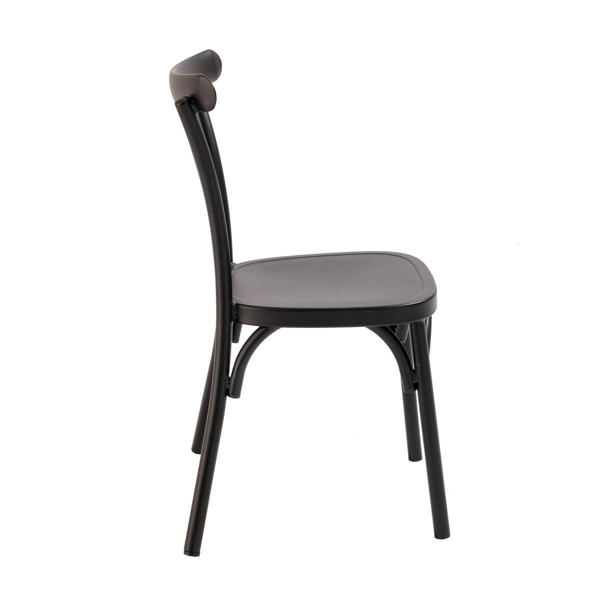 GARTENSTUHL, Schwarz - Schwarz, Metall (44/87/52cm) - Oviala