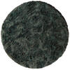 LUXUS SUPER SOFT FELLTEPPICH ASPEN RUND MELIERT - Petrol, Textil (160/160cm) - Pergamon