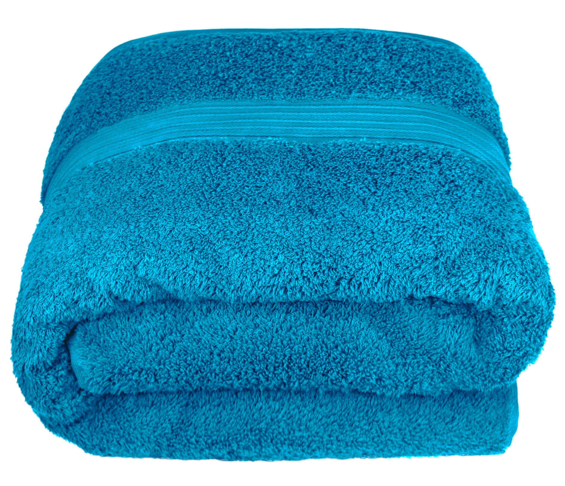 BADETUCH Linz Petrol Blau 100x200 cm - Petrol, Textil (100/200cm) - Lashuma