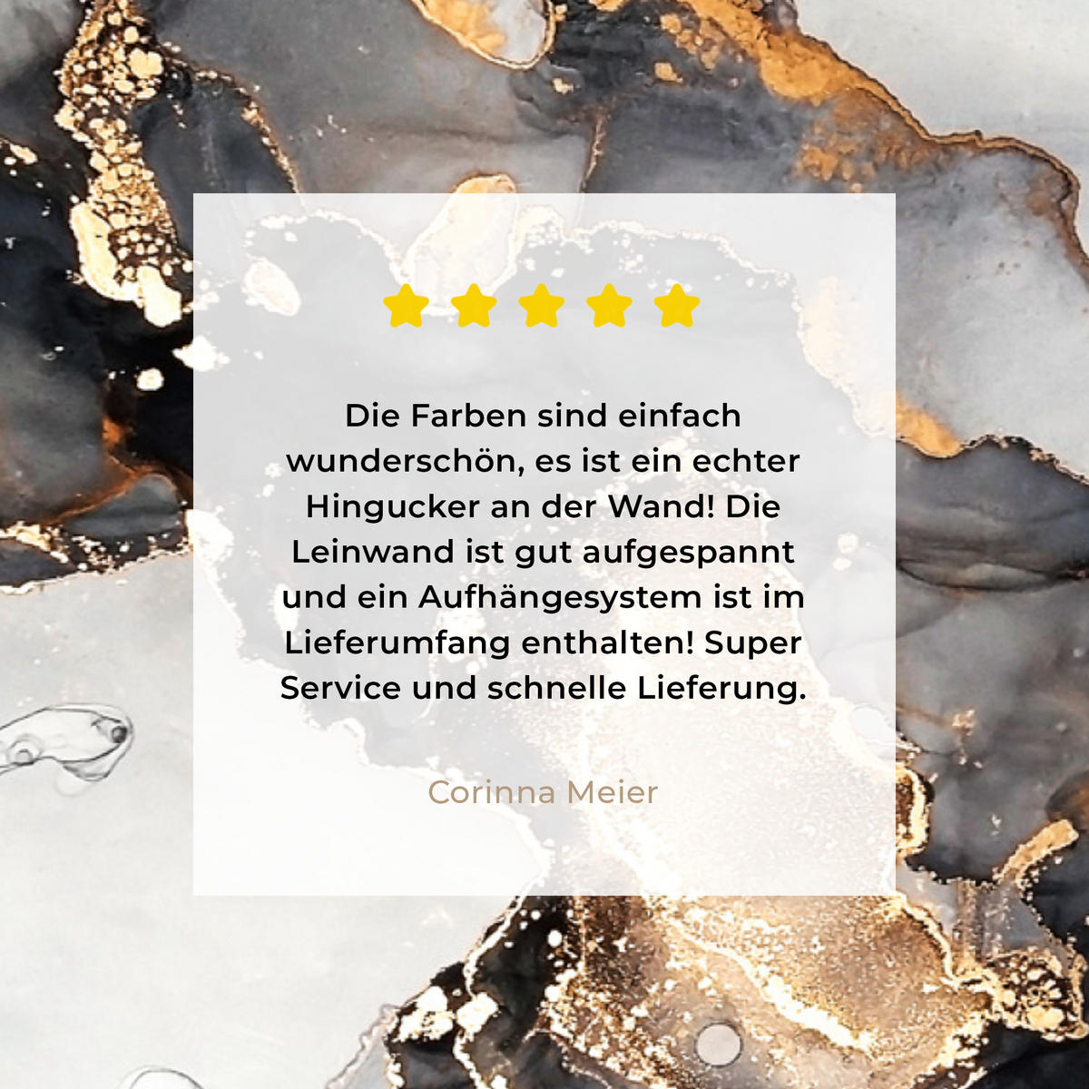 LEINWANDBILD Marmor - Schwarz - Weiß - Gold - Luxus - Abstrakt Wandbilder 80x60 cm - Goldfarben, Textil (80/60cm) - MuchoWow