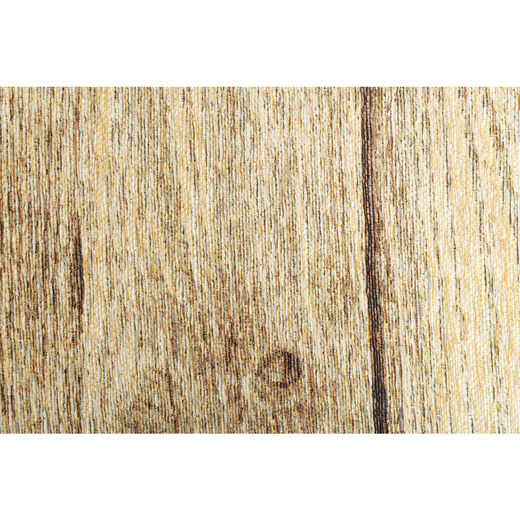 Thumbnail - Sansibar Sylt Flachwebteppich, Braun, Textil, Holz Optik, Rund, 160x160 cm, Oeko-Tex®, für Fußbodenheizung geeignet, Tep...