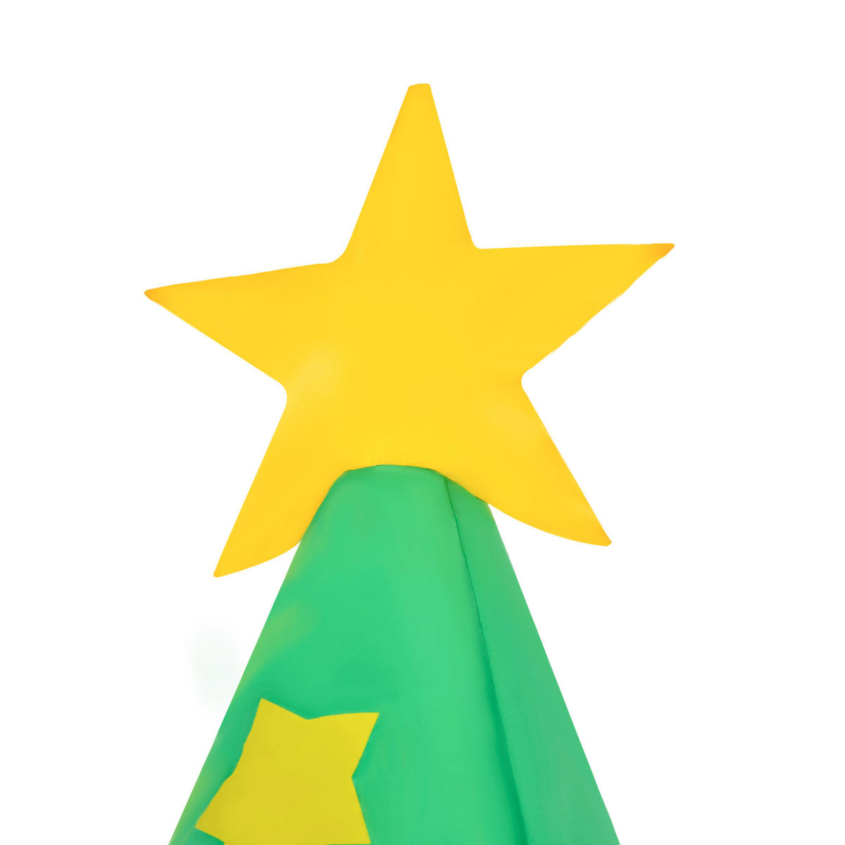 AUFBLASBARER Weihnachtsbaum, Polyester, Grün - Grün, Kunststoff (125/210/144cm) - HOMCOM