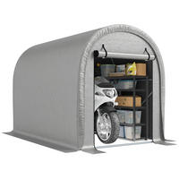 FAHRRADGARAGE DE-16895 160g/m² PE mit UV-Schutz Hellgrau - Hellgrau, Kunststoff (159/185/240cm) - ComfortXL