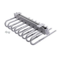 HOSENBÜGEL Ausziehbarer, Links, Grau metallic, Stahl und Kunststoff - Silberfarben, Metall (35/13/49.8cm) - EMUCA