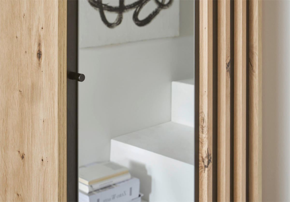 GARDEROBE 5-teilig in 230/196/38 cm - Schwarz, Holz (230/196/38cm) - moebel dich auf