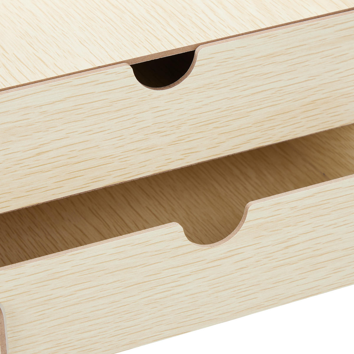 SCHREIBTISCH-ORGANIZER - Hellbraun, Holzwerkstoff (19/33/17cm) - Relaxdays