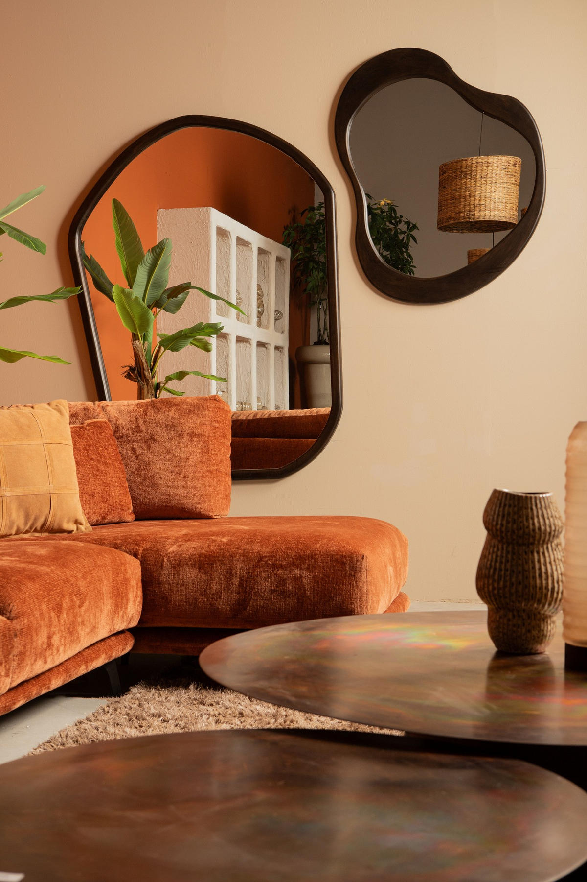 SPIEGEL Denholm Braun 120/4/172cm - Braun, Holz (4/172/120cm) - PTMD Collection