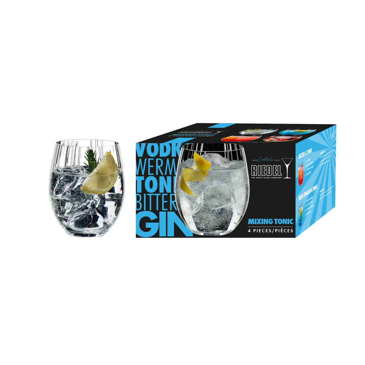MIXING TONIC Cocktails transparent 580 ml 4er Set - Transparent, Glas (0.58L) - Riedel
