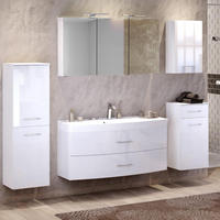 BADMÖBEL-SET 5-TLG. Florido-03 - Weiß, Holzwerkstoff (230/200/47cm) - Lomado