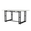 ESSTISCH 120x70 cm in Weiß und Schwarz mit Gestell aus Metall - Weiß, Holz/Metall (120/70/74cm) - KOMHTOM