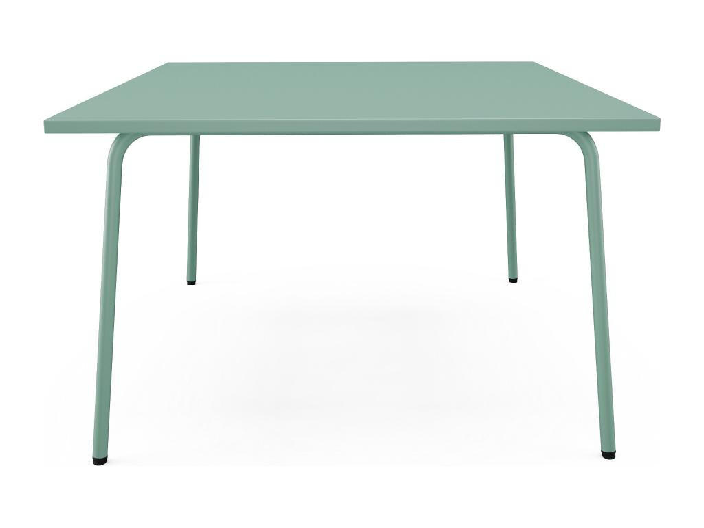 GARTENTISCH quadratisch - L. 120 cm - Metall - Mandelgrün - MIRMANDE von MYLIA - Grün, Metall (120/120/75cm) - Vente-Unique