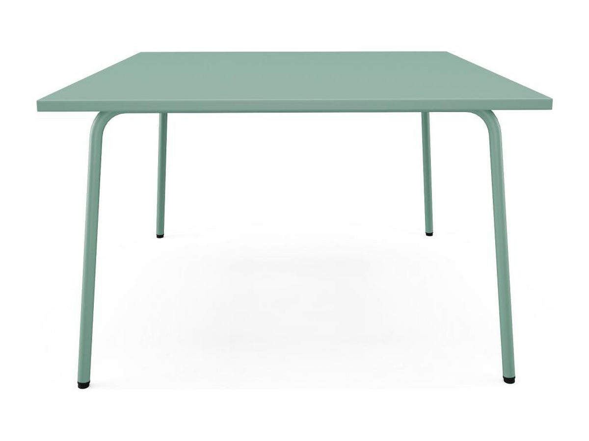 GARTENTISCH quadratisch - L. 120 cm - Metall - Mandelgrün - MIRMANDE von MYLIA - Grün, Metall (120/120/75cm) - Vente-Unique
