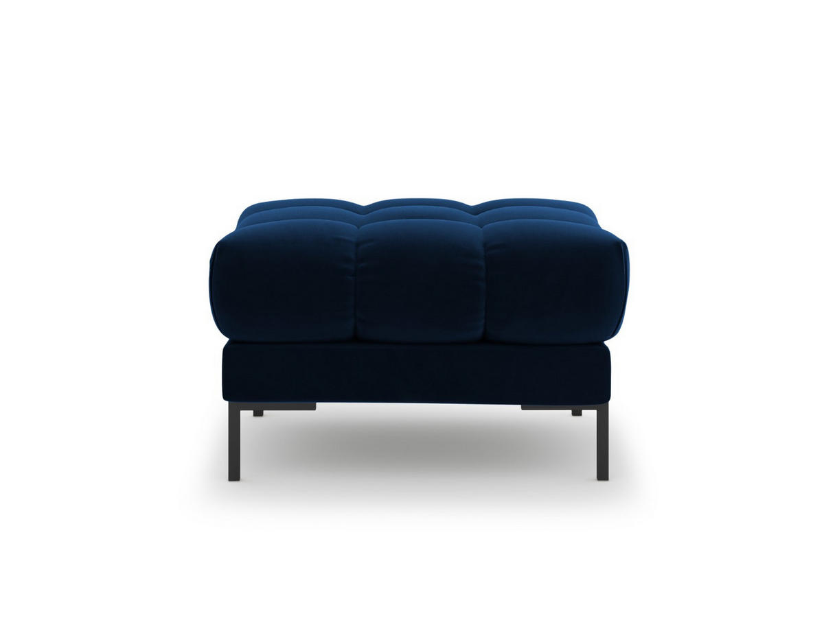 POUF Mamaia aus Samt königsblau - Blau, Textil (60/41/60cm) - Micadoni
