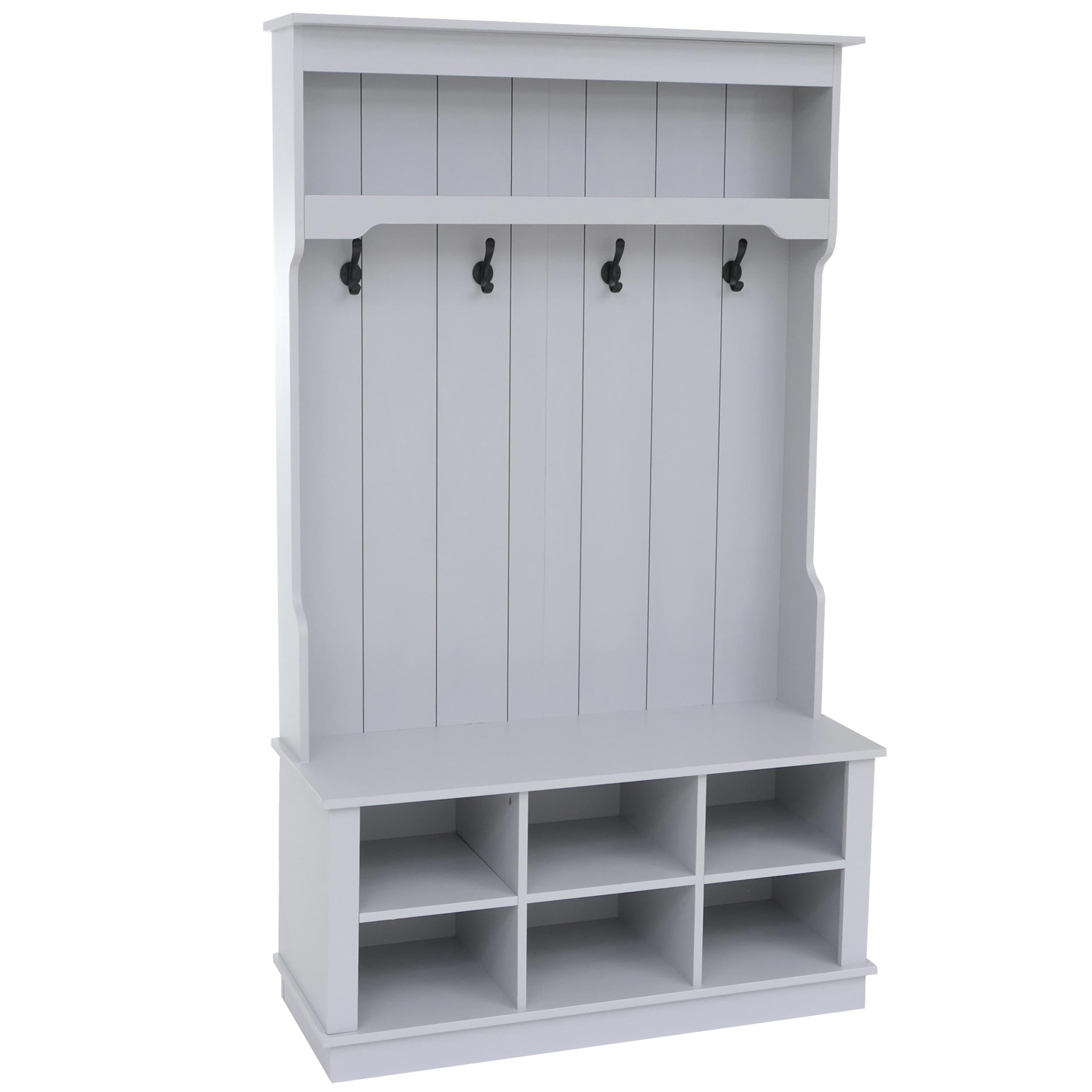 GARDEROBE Hellgrau - Hellgrau, Holz (100/170/39cm) - MCW