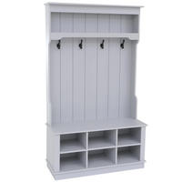 GARDEROBE Hellgrau - Hellgrau, Holz (100/170/39cm) - MCW